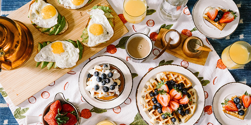 Table with brunch