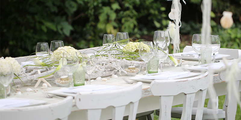 Outside Party table setting