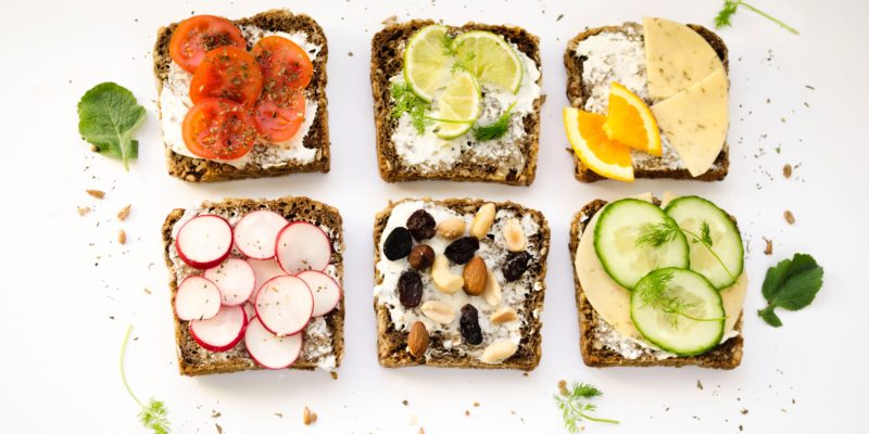 Sandwiches made balanced and nutritious items