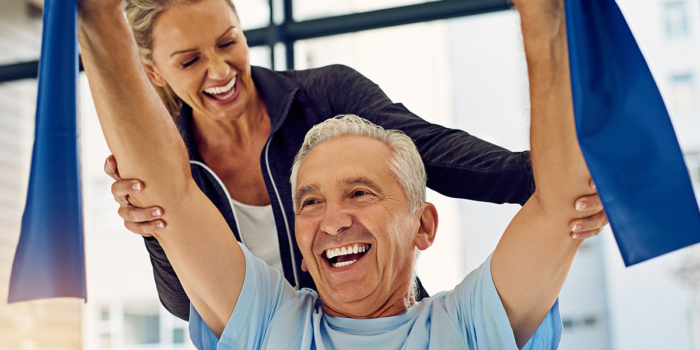 Physical Therapists at Privatus Care helping a resident