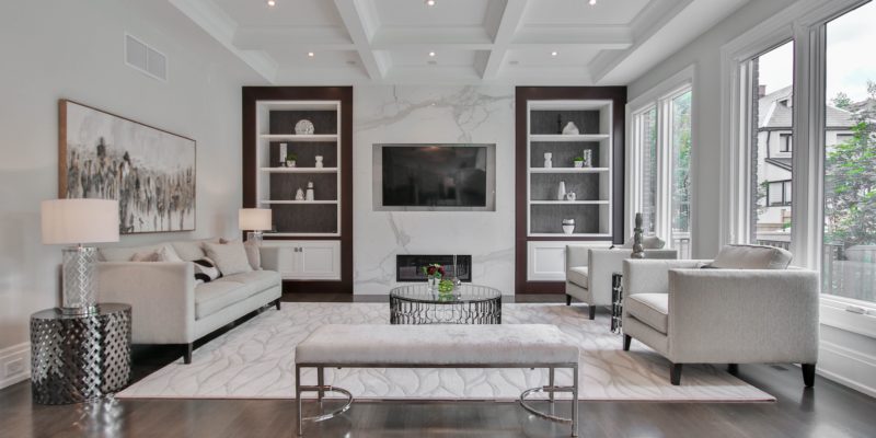 Living room of an elegant home